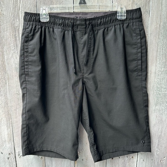 Men’s Hang Ten Stretch Comfort Waistband Drawstring Deck Shorts Gray Size Medium - Picture 1 of 6